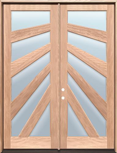 double wood front doors