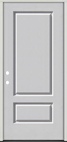 3/4 Panel Fiberglass Prehung Door Unit