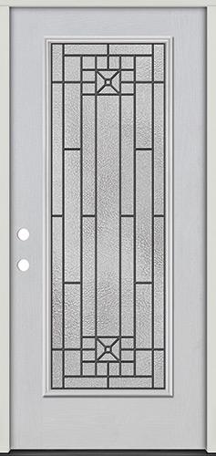 Courtyard Full Lite Fiberglass Prehung Door Unit #281