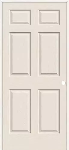 6'8" 6-Panel Smooth Molded Interior Prehung Door Unit