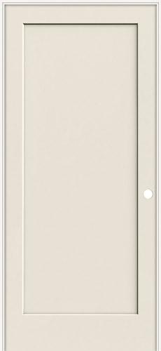 6'8" 1-Panel Flat Smooth Molded Interior Prehung Door Unit