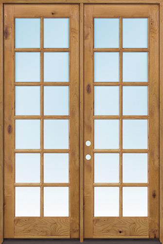 E Knotty Alder Wood Door French Unit, French Patio Doors Clearance