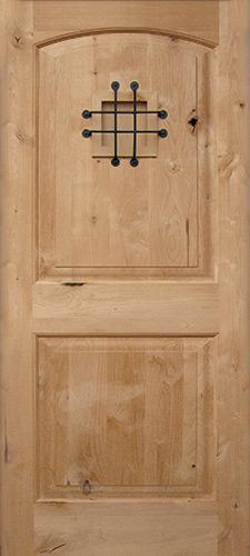 Rustic Knotty Alder Wood Door Slab #UK26