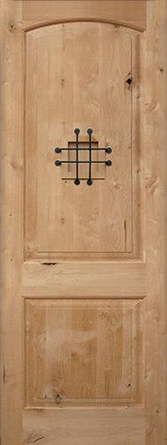 8'0" Tall Rustic Knotty Alder Wood Door Slab #UK26