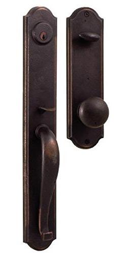 Rustic Bronze Handle Locket for Iron or Wood Doors #7680