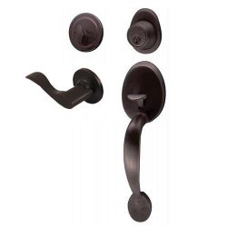 Ultra Door Lever and Deadbolt Bronze Handle Lockset Combo