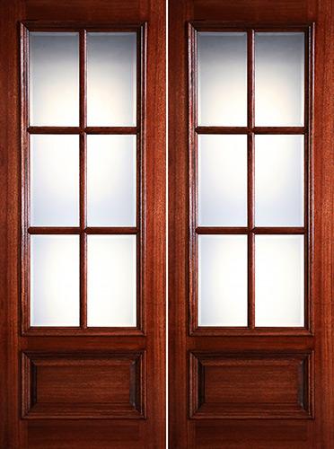 6 Lite Glass French Door (French/Double Doors) by Designer Doors