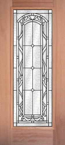 Full Lite Mahogany Wood Door Slab #292