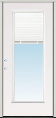 Miniblind Full Lite Steel Prehung Door Unit