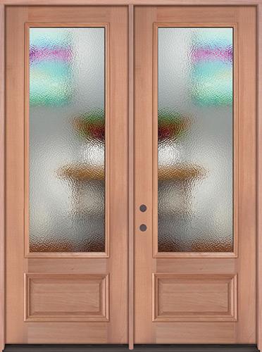 double wood front doors