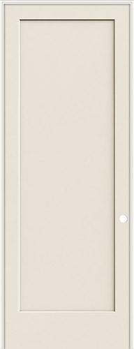 8'0" 1-Panel Flat Smooth Molded Interior Prehung Door Unit