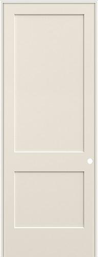 8'0" 2-Panel Flat Smooth Molded Interior Prehung Door Unit
