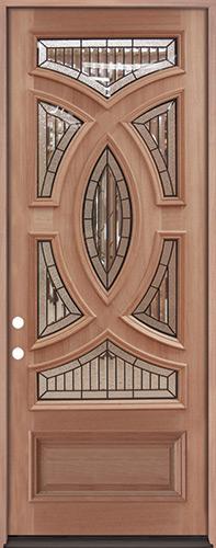 8'0" Tall Baseball Mahogany Prehung Wood Door Unit #A8025-22