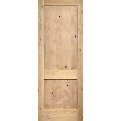 Interior 8'0" 2-Panel Shaker Knotty Alder Wood Door