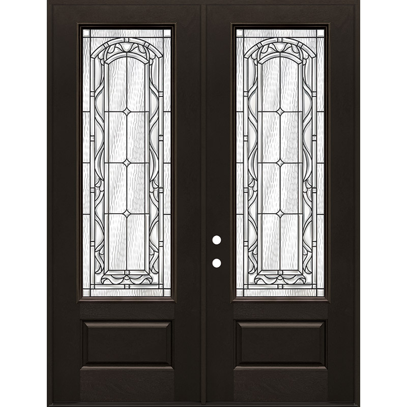 8'0 Tall 3/4 Lite Clear Low-E Fiberglass Prehung Double Door Unit - Door  Clearance Center