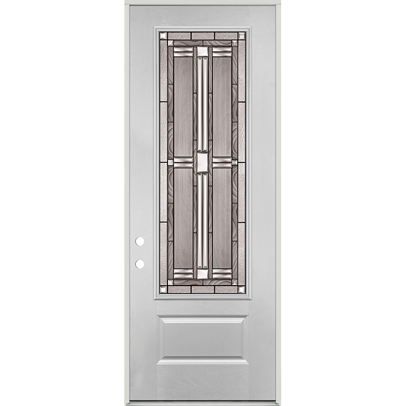 8-Lite Full Lite Fiberglass Prehung Patio Double Door Unit - Door Clearance  Center