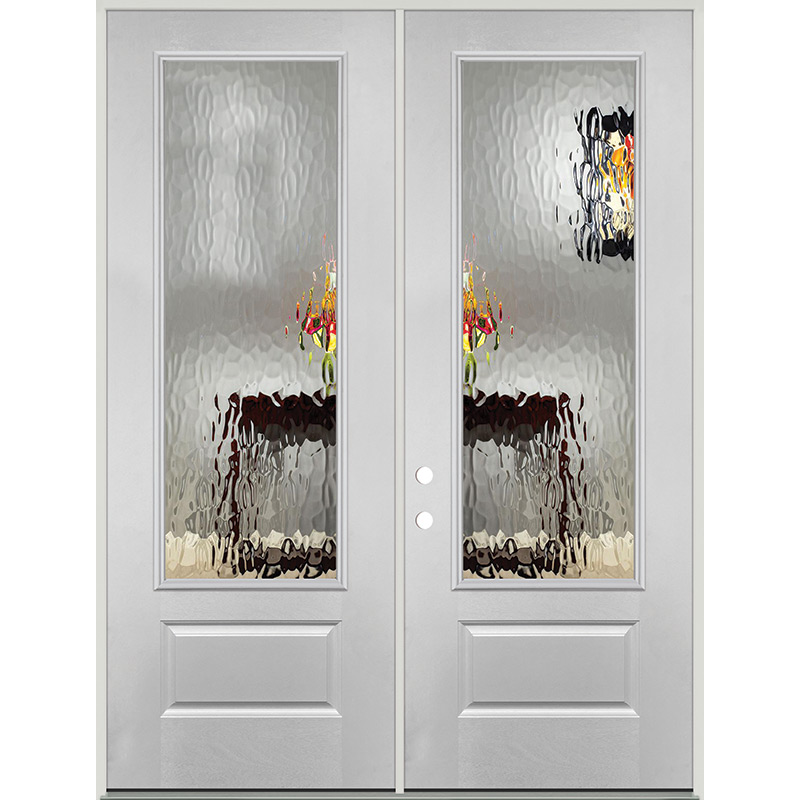 8'0 Tall 3/4 Lite Clear Low-E Fiberglass Prehung Double Door Unit - Door  Clearance Center