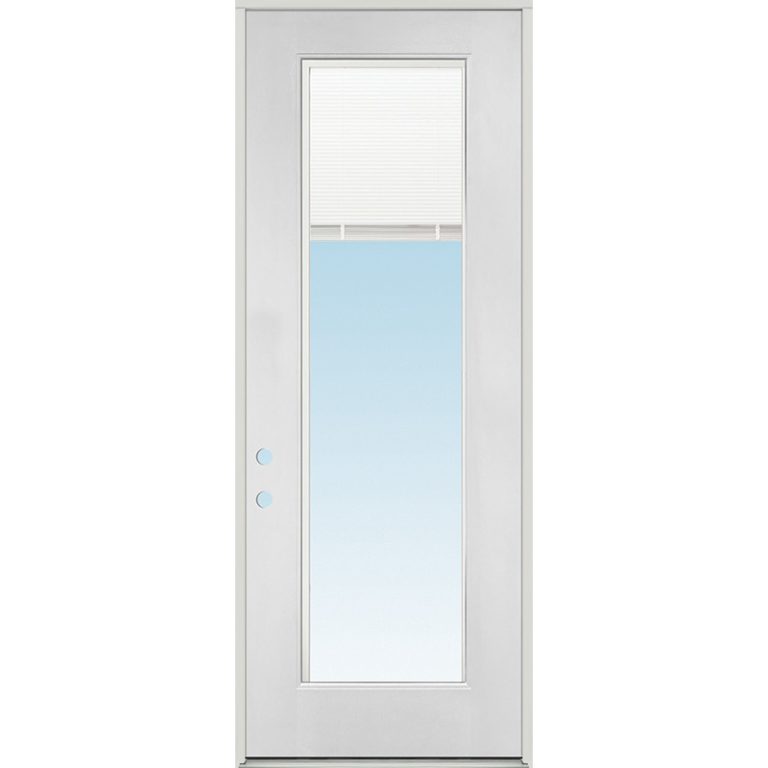 8'0" Tall Miniblinds Fiberglass Prehung Door Unit Door Clearance Center