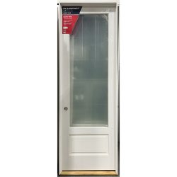 8'0" Tall Primed Interior Wood Door V-grooved 15-Lite