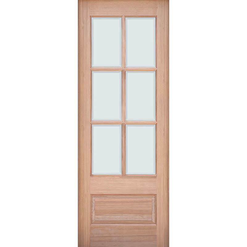 8'0 Tall 3/4 Lite Clear Low-E Fiberglass Prehung Double Door Unit - Door  Clearance Center