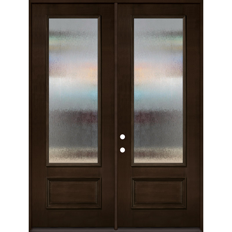 8'0 Tall 3/4 Lite Clear Low-E Fiberglass Prehung Double Door Unit - Door  Clearance Center