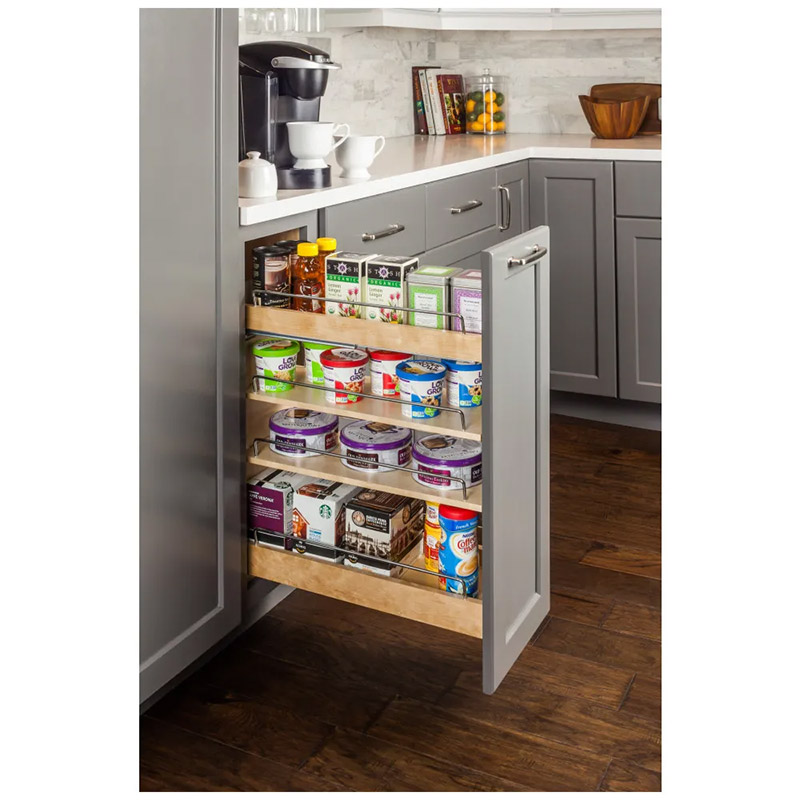 Pull Out Spice Rack Organizer for Cabinet - Slide Out Vertical Spice Rack