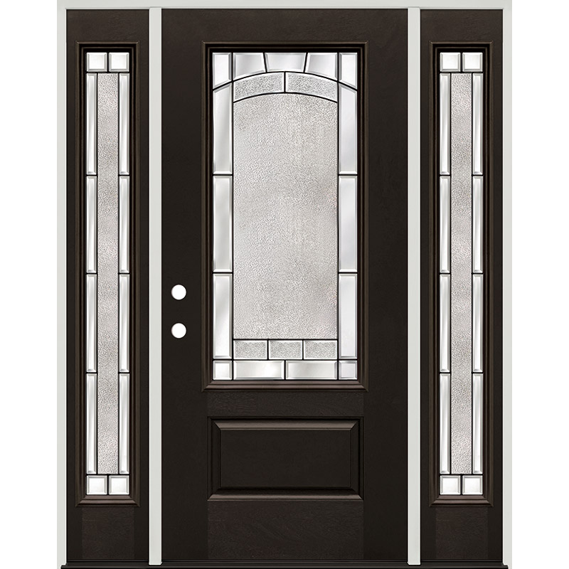 8-Lite Full Lite Fiberglass Prehung Patio Double Door Unit - Door Clearance  Center