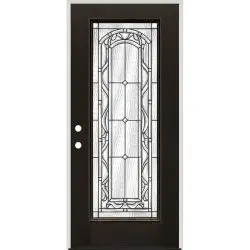 Full Lite Finished Fiberglass Prehung Door Unit #292 - 36", Prehung Right Hand Inswing