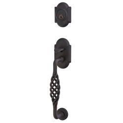 Emtek Lafayette Lockset Flat Black