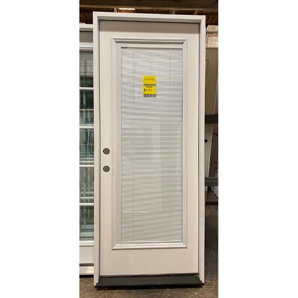 2/8 x 6/8 Fiberglass FullLite Miniblind w/ PVC Jambs RH Door