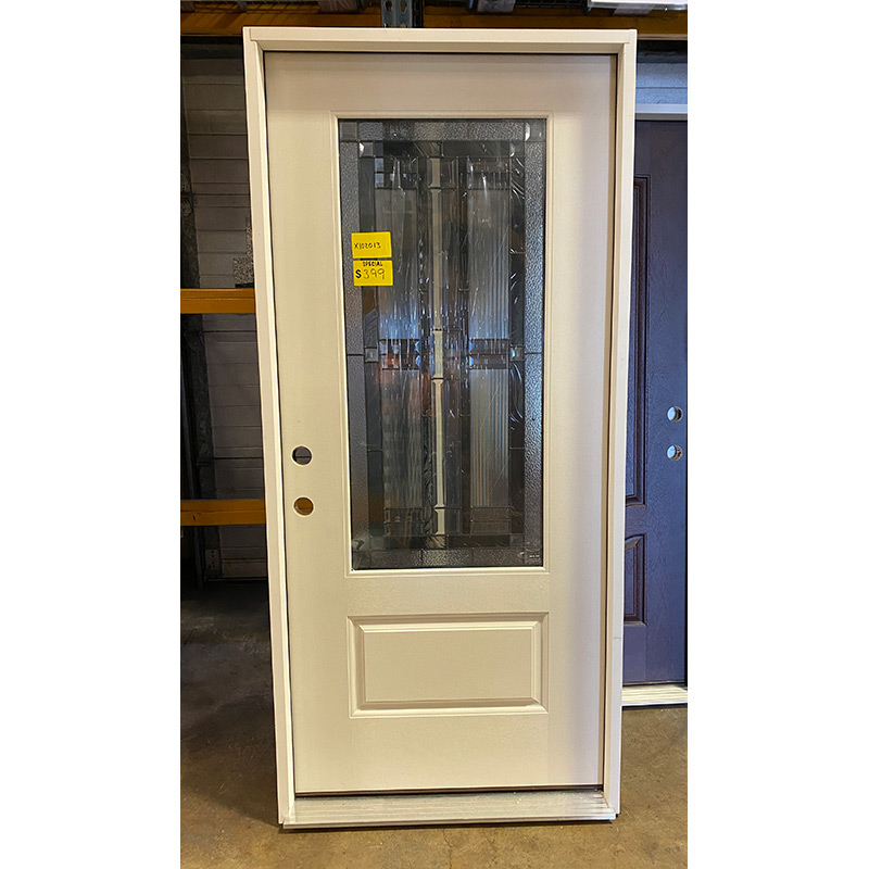 3/0 x 6/8 3/4 Deco Glass Fiberglass RH Door Clearance Center