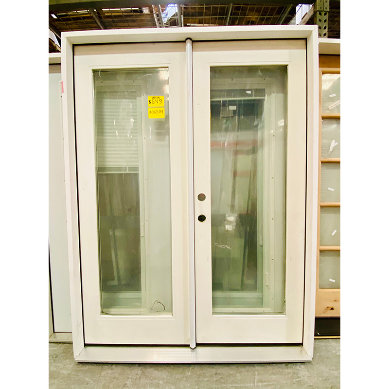 5/0 x 6/8 Full Lite Flush Glazed Fiberglass RH Door Clearance Center