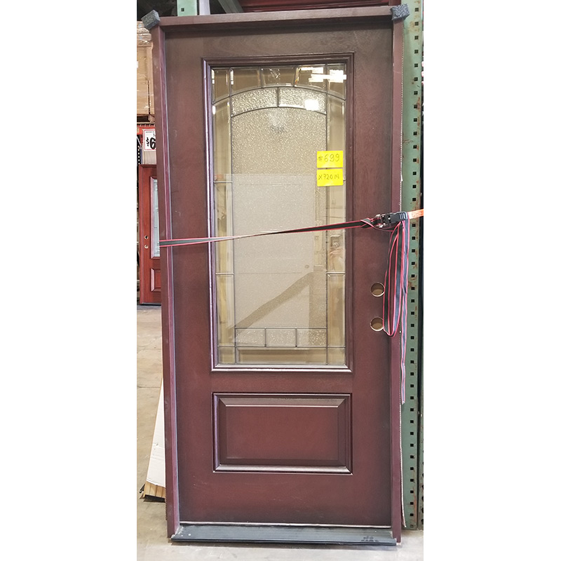 3/4 Mahogany Fiberglass w/ Matching Jambs Door Clearance Center