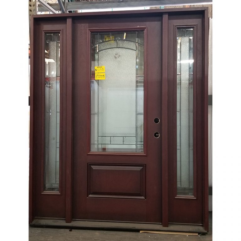 131 3/4 Lite Fiberglass Mahogany Door Clearance Center