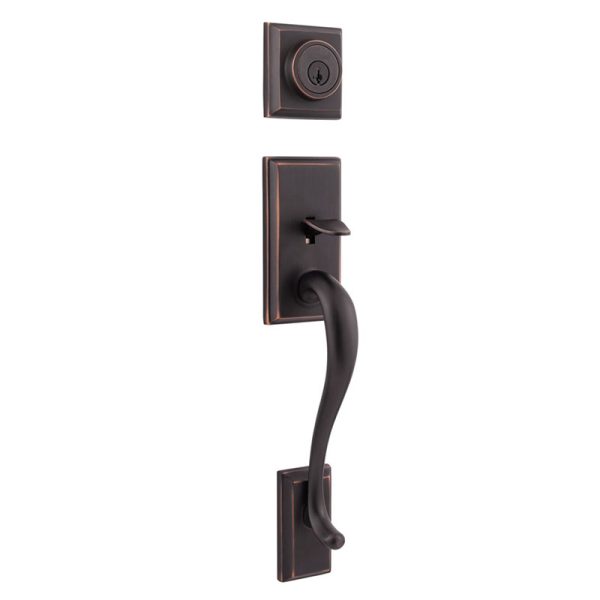 Kwikset Florence Exterior Door Handle Locket Oil Rubbed Bronze Door