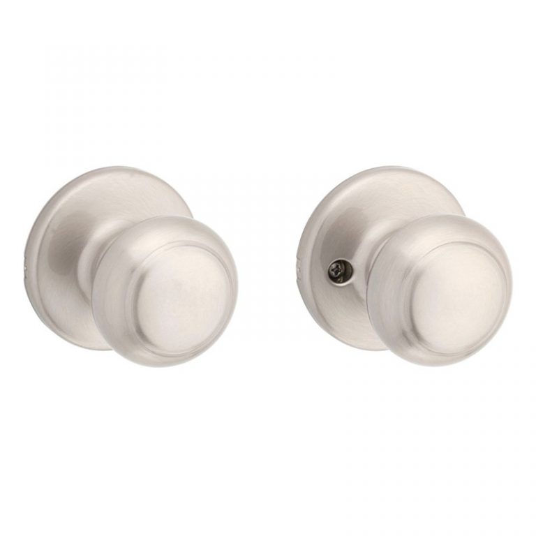 Kwikset Milan Passage Interior Door Knob Satin Nickel Door Clearance