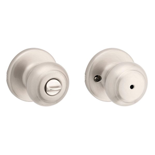 Kwikset Milan Privacy Interior Door Knob Satin Nickel Door Clearance