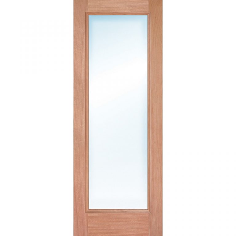 Full Lite LowE Mahogany Wood Door Slab Door Clearance Center