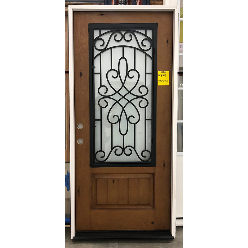 3-0-x-6-8-knotty-alder-finished-fiberglass-with-iron-grille-over-rain