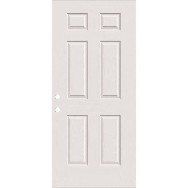 6Panel Fiberglass Exterior Door Slab Door Clearance Center