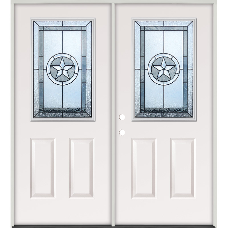 Half Lite Texas Star Steel Prehung Double Door Unit 40 Door