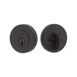 Emtek Baden Modern Disc Deadbolt Flat Black