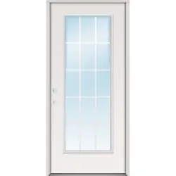 15-Lite GBG Fiberglass Prehung Door Unit - 36", Prehung Left Hand Inswing