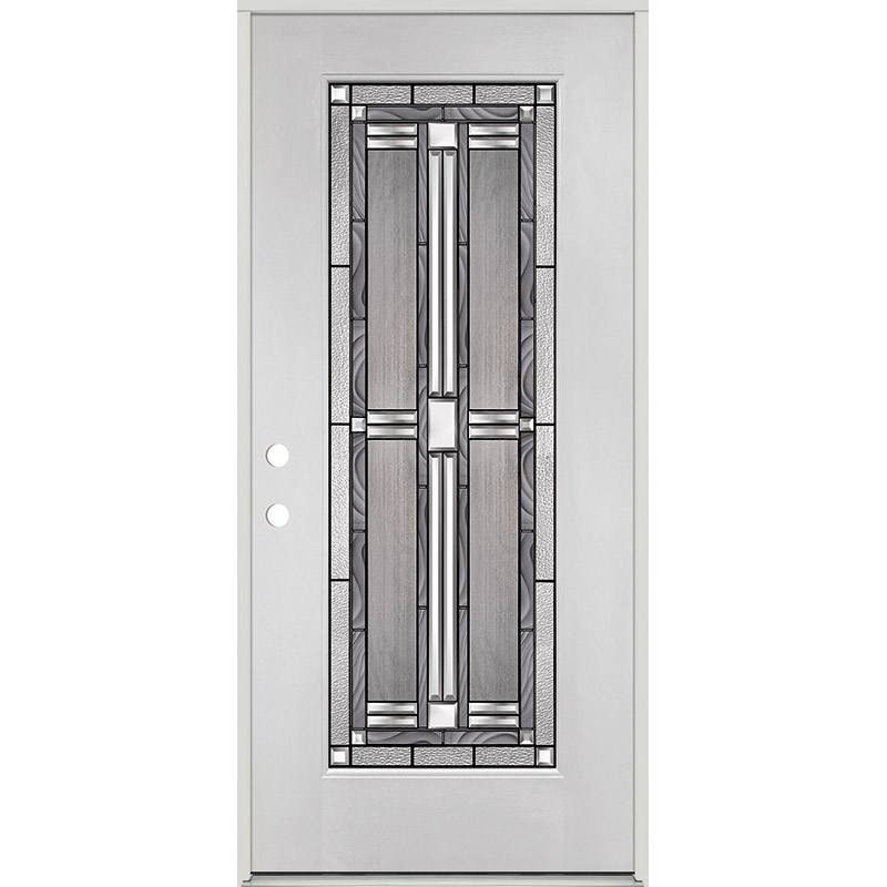 8-Lite Full Lite Fiberglass Prehung Patio Double Door Unit - Door Clearance  Center