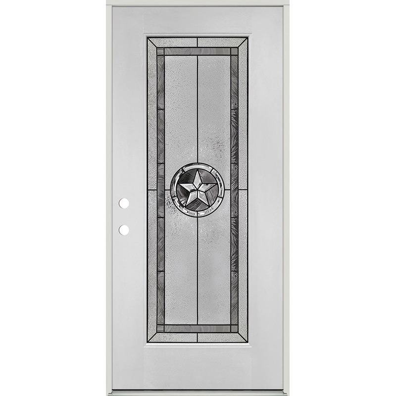 8-Lite Full Lite Fiberglass Prehung Patio Double Door Unit - Door Clearance  Center