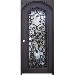 36" x 80" Wine Cellar Interior Iron Prehung Door Unit - Prehung Right Hand Inswing
