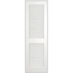 Louver Louver Primed Interior Outswing Prehung Wood Door Unit