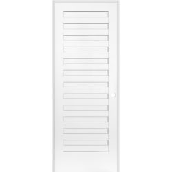 Shaker Louver Primed Interior Prehung Door Unit