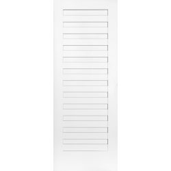 Shaker Louver Primed Interior Door Slab