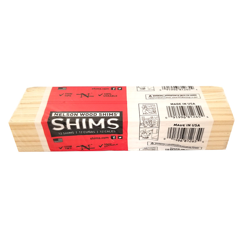 Nelson Wood Shims 8 - 12 Pack